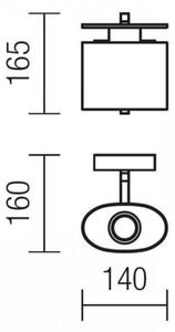 Redo 01-1027 - Stenska svetilka SHAPE 1xE14/28W/230V