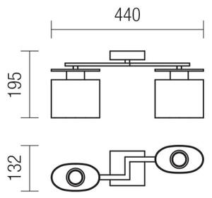 Redo 01-1028 - Lestenec SHAPE 2xE14/28W/230V