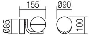 Redo 01-2125 - LED Stenska svetilka LUMO LED/6W/230V bela