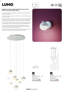 Redo 01-2125 - LED Stenska svetilka LUMO LED/6W/230V bela