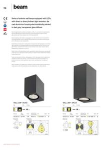 Redo 9907 - LED Zunanja stenska svetilka BEAM LED/5W/230V IP54