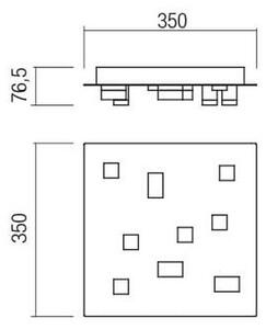 Redo 01-2015 - LED Stropna svetilka PIXEL LED/27W/230V 3000K črna