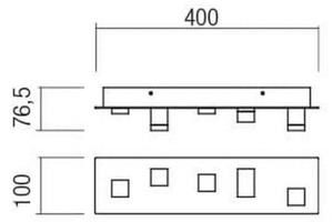 Redo 01-2013 - LED Stropna svetilka PIXEL LED/15W/230V 3000K črna