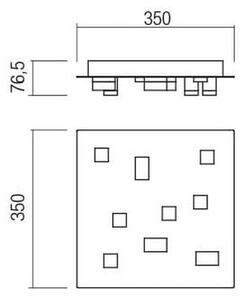 Redo 01-2014 - LED Stropna svetilka PIXEL LED/27W/230V 3000K bela