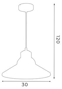 Lestenec na vrvici WORKS 1xE27/15W/230V zelena