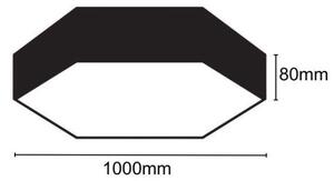 LED Stropna svetilka LED/100W/230V 4000K pr. 100 cm