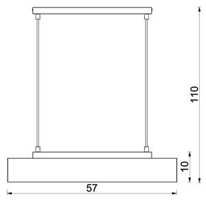 Lestenec na vrvici MAISON 3xGU10/8W/230V rjava