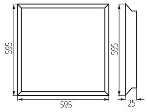 Kanlux 37176 - LED Vgradni panel BLINGO LED/38W/230V 60x60 cm