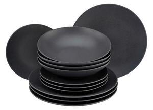 Creatable Jedilni Servis Soft Touch Black, 12-Delni