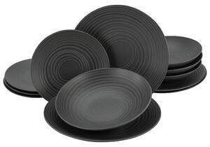 Creatable Jedilni Servis Lava Stone Black, 12-Delni