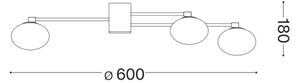 Ideal Lux - LED Nadgradni lestenec HERMES 5xG9/3W/230V zlata