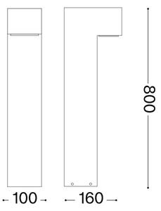 Ideal Lux - Zunanja svetilka SIRIO 2xG9/15W/230V IP44 antracit