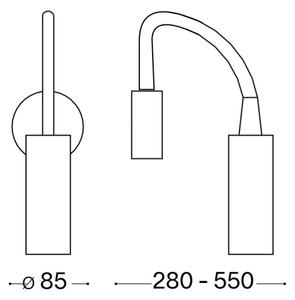 Ideal Lux - LED Nastavljiva mala svetilka FOCUS LED/3,5W/230V bela