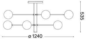 Ideal Lux - LED Lestenec na drogu COSMOPOLITAN 10xG9/3W/230V