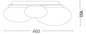 Ideal Lux - LED Stropna svetilka NINFEA 3xLED/9W/230V bela