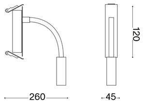 Ideal Lux - LED Fleksibilna mala svetilka IO LED/3W/230V črna