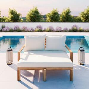 Bessagi Garden Vrtni Ležalnik Pia, Naravne Barve, Akacija