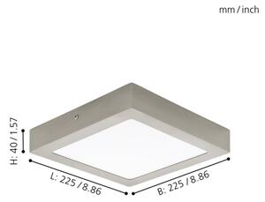 Eglo 78216 - LED Stropna svetilka FUEVA LED/16,5W/230V