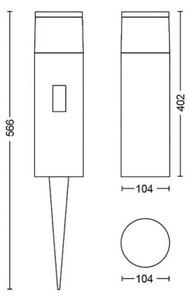 Philips 17437/30/P7 - LED RGBW Zunanja svetilka Hue CALLA LED/8W/24V IP65