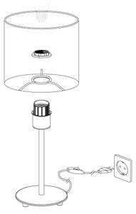 Eglo 31594 - Namizna svetilka PASTERI 1xE27/60W/230V