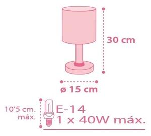 Dalber 62001S - Otroška lučka COLORS 1xE14/40W/230V