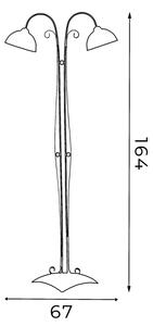 Talna svetilka ANTICA 2xE27/60W/230V