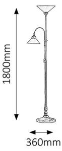 Rabalux 2708 - Stoječa svetilka MARIAN 2xE27/60W/230V