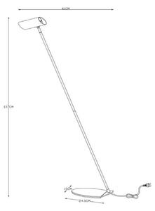 Lucide 19700/01/31 - Stoječa svetilka HESTER 1xGU10/7W/230V