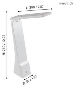 Eglo 97044 - LED Zatemnitvena namizna svetilka LA SECA 1xLED/1,8W/230V bela