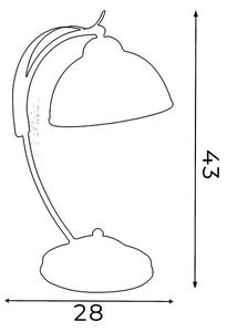 Namizna svetilka KORFU 1xE27/60W/230V