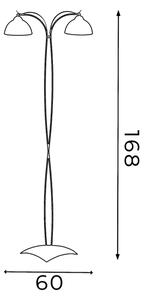 Stoječa svetilka KORFU 2xE27/60W/230V