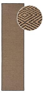 Tekač iz jute v črni in naravni barvi 60x230 cm Diamond – Flair Rugs