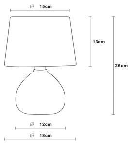 Lucide 47506/81/43 - Namizna svetilka RAMZI 1xE14/40W/230V 26cm