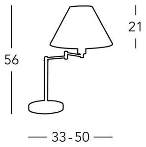 Kolarz 264.71.4 - Namizna svetilka HILTON 1x E27/60W/230V