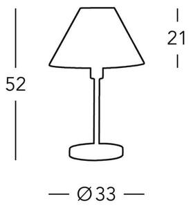 Kolarz 264.70.4 - Namizna svetilka HILTON 1x E27/60W/230V