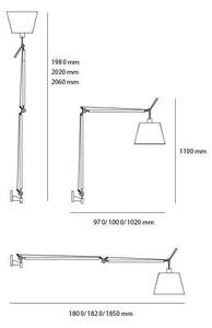 Artemide AR 0564010A+AR 0780030A+AR 0779010A - Talna svetilka 1xE27/150W/230V