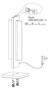 Eglo 98497 - LED Zatemnitvena namizna svetilka SPADAFORA LED/15W/230V