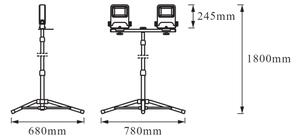 Ledvance - LED Reflektor z držalom TRIPOD 2xLED/50W/230V IP65