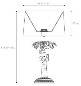 Lucide 10505/81/02 - Namizna svetilka COCONUT 1xE27/40W/230V zlata/zelena