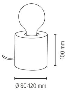 Spot-Light 76911150 - Namizna svetilka TRABO 1xE27/25W/230V