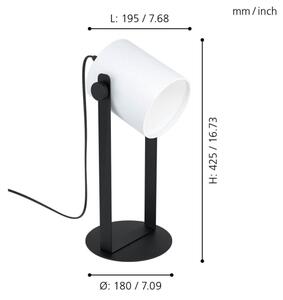 Eglo 43428 - Namizna svetilka HORNWOOD 1 1xE27/28W/230V