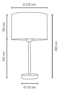 Spot-Light 7755027 - Namizna svetilka SCARLETT 1xE27/40W/230V