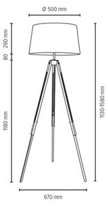 Spot-Light 6021074 - Talna svetilka TRIPOD 1xE27/60W/230V