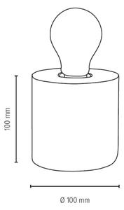 Spot-Light 7079176 - Namizna svetilka TRONGO ROUND 1xE27/25W/230V