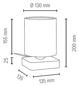 Spot-Light 7522174 - Namizna svetilka JENTA 1xE27/25W/230V