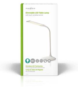 Nedis LTLG3M1WT4 - LED Zatemnitvena namizna svetilka LED/6W/5V 2200 mAh bela