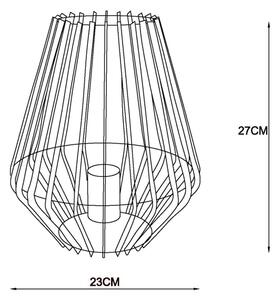 Lucide 78598/01/30 - Namizna svetilka REDA 1xE27/40W/230V