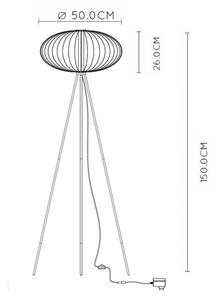 Lucide 20714/05/30 - LED Stoječa svetilka CARBONY LED/5W/230V