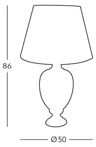 Kolarz 780.71 - Namizna svetilka DAUPHIN 1xE27/100W/230V
