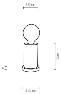 Spot-Light 7391102 - Namizna svetilka TASSE 1xE27/25W/230V bukev